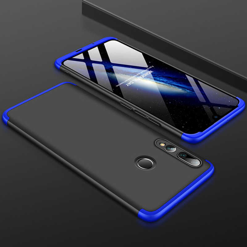 Huawei Y9 Prime 2019 Kılıf Zore Ays Kapak - Siyah-Mavi