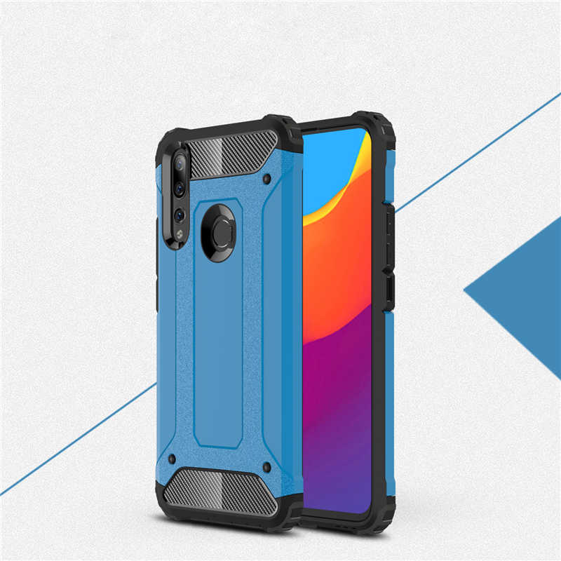 Huawei Y9 Prime 2019 Kılıf Zore Crash Silikon Kapak - Mavi