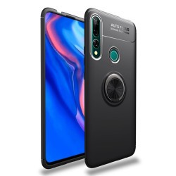 Huawei Y9 Prime 2019 Kılıf Zore Ravel Silikon Kapak Siyah