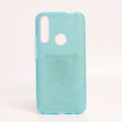 Huawei Y9 Prime 2019 Kılıf Zore Shining Silikon Mavi