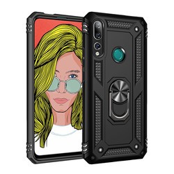 Huawei Y9 Prime 2019 Kılıf Zore Vega Kapak Siyah