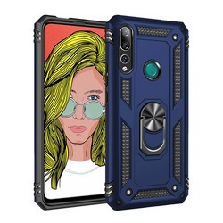 Huawei Y9 Prime 2019 Kılıf Zore Vega Kapak Mavi