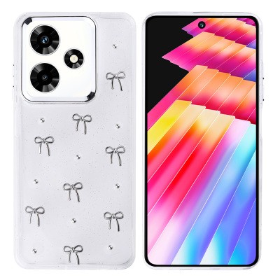 İnfinix Hot 30 Case Airbag Designed Glitter Transparent Zore Kutup Cover - 2