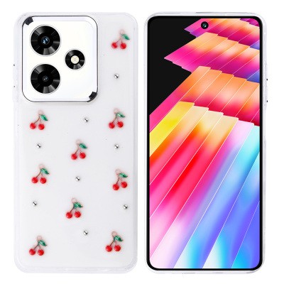 İnfinix Hot 30 Case Airbag Designed Glitter Transparent Zore Kutup Cover - 5