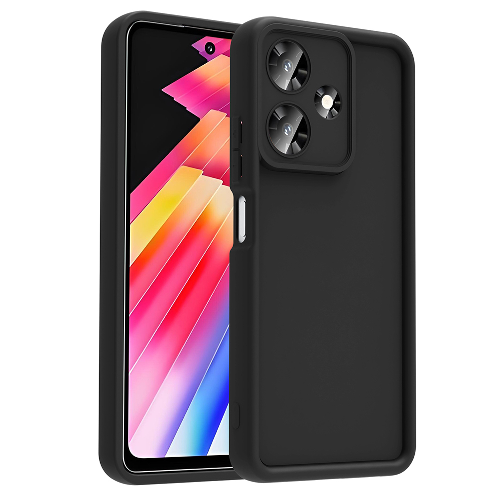 İnfinix Hot 30 Kılıf Kamera Korumalı NXXA Ananas Kapak - Siyah