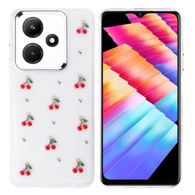 İnfinix Hot 30i Case Airbag Designed Glitter Transparent Zore Kutup Cover - 2