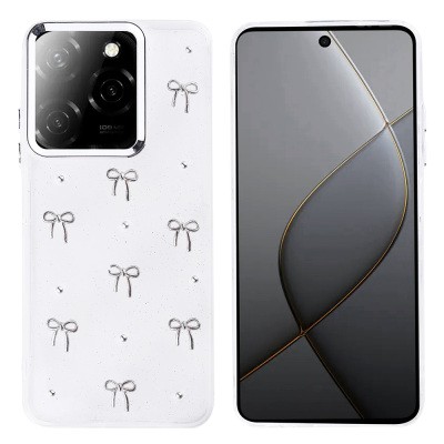 İnfinix Hot 40 Case Airbag Designed Glitter Transparent Zore Kutup Cover - 2
