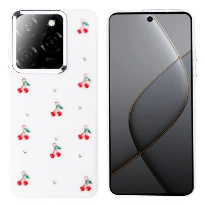 İnfinix Hot 40 Case Airbag Designed Glitter Transparent Zore Kutup Cover - 3