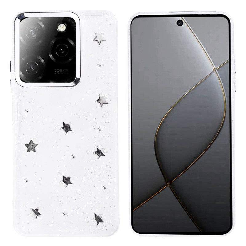 İnfinix Hot 40 Case Airbag Designed Glitter Transparent Zore Kutup Cover - 5