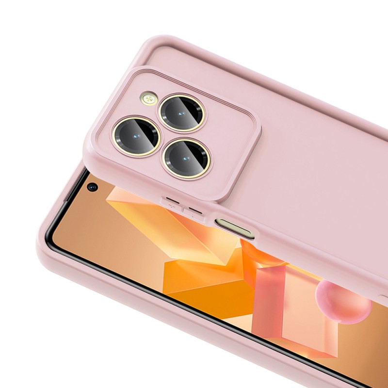 Infinix Hot 40 Pro Case Camera Protected Zore Ananas Cover - 13