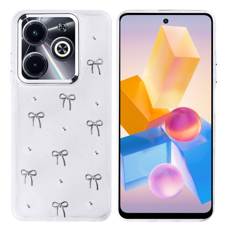 İnfinix Hot 40i Case Airbag Designed Glitter Transparent Zore Kutup Cover - 2