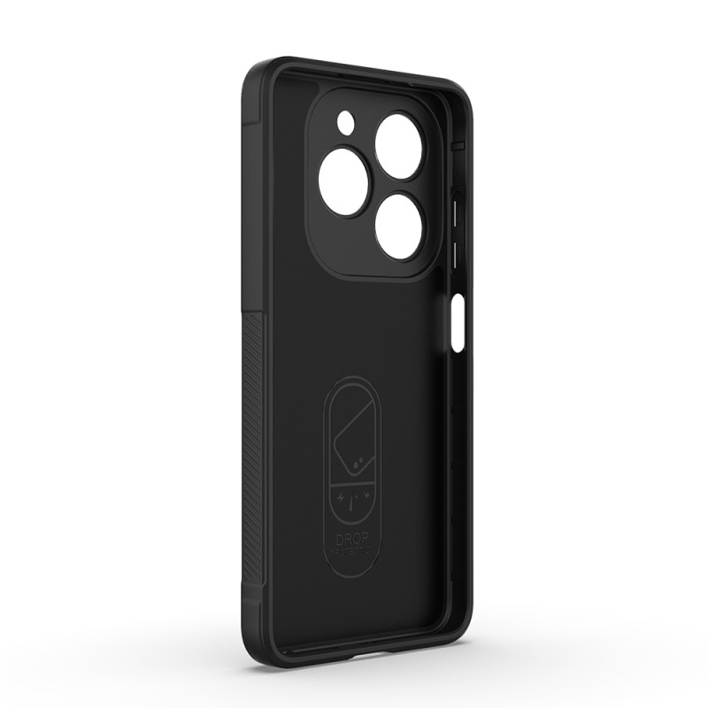 Infinix Hot 40i Case Flexible TPU Hollow Back Surface Design Zore Etnik Silicone Cover - 8