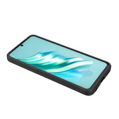 Infinix Hot 40i Case Flexible TPU Hollow Back Surface Design Zore Etnik Silicone Cover - 10