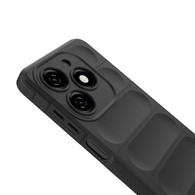 Infinix Hot 40i Case Flexible TPU Hollow Back Surface Design Zore Etnik Silicone Cover - 11