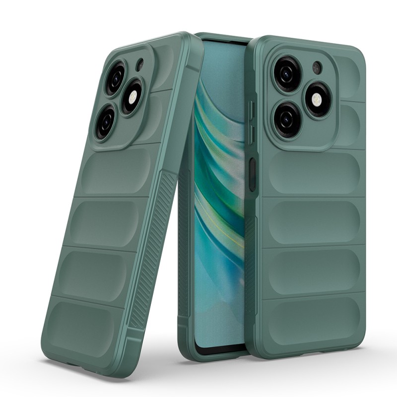 Infinix Hot 40i Case Flexible TPU Hollow Back Surface Design Zore Etnik Silicone Cover - 18