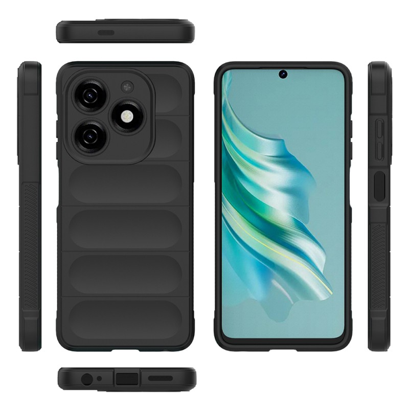 Infinix Hot 40i Case Flexible TPU Hollow Back Surface Design Zore Etnik Silicone Cover - 28