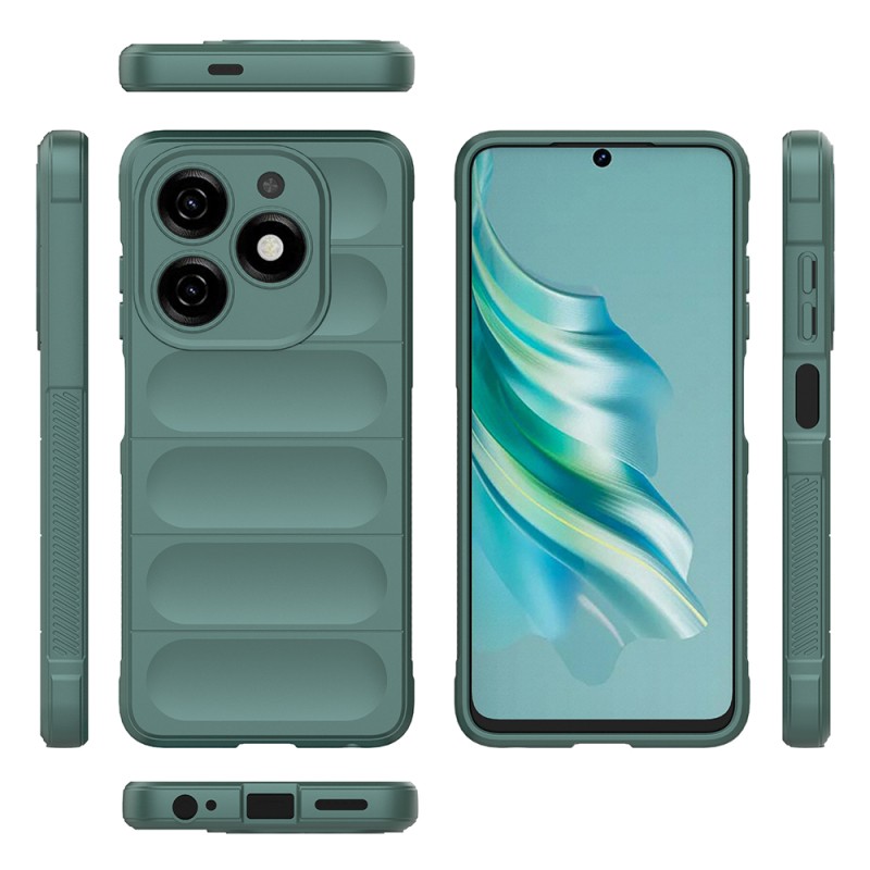 Infinix Hot 40i Case Flexible TPU Hollow Back Surface Design Zore Etnik Silicone Cover - 29