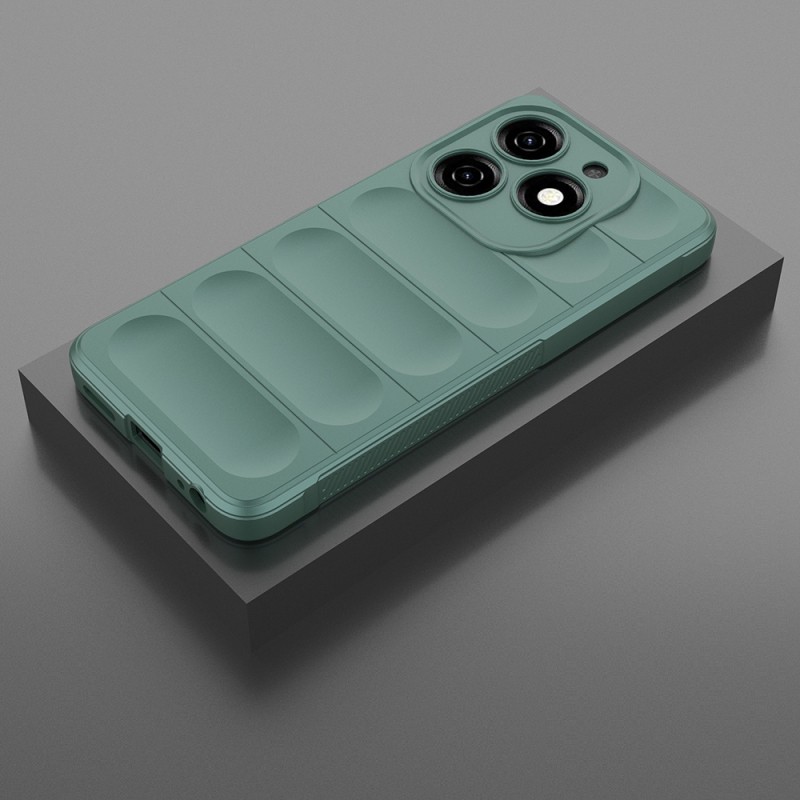 Infinix Hot 40i Case Flexible TPU Hollow Back Surface Design Zore Etnik Silicone Cover - 32