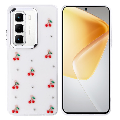 İnfinix Hot 50 Pro 4G Kılıf Airbag Tasarımlı Simli Şeffaf Zore Kutup Kapak - Zore