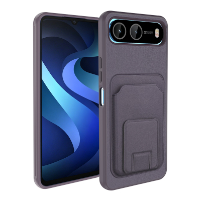 İnfinix Hot 60i 5G Kılıf Kartlıklı TPU Zore Bikart Kapak - Zore