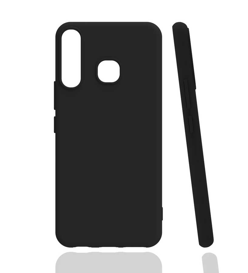 İnfinix Hot 8 Kılıf Zore Biye Silikon - Siyah