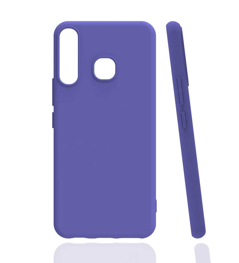 İnfinix Hot 8 Kılıf Zore Biye Silikon - Lila