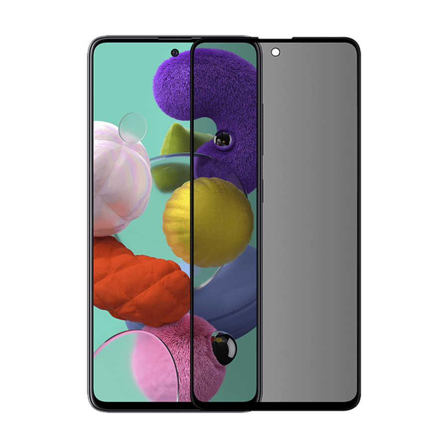 İnfinix Note 10 Davin 5D Privacy Cam Ekran Koruyucu - Siyah