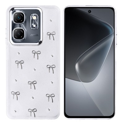 İnfinix Smart 9 Case Airbag Designed Silvery Transparent Zore Kutup Cover - 2