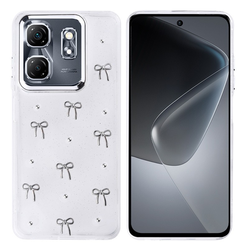 İnfinix Smart 9 Case Airbag Designed Silvery Transparent Zore Kutup Cover - 2