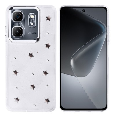 İnfinix Smart 9 Case Airbag Designed Silvery Transparent Zore Kutup Cover - 5
