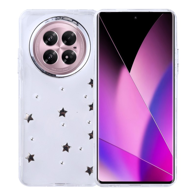 Infinix Zero 40 5G Case Airbag Design Glitter Transparent Zore Kutup Cover - 5