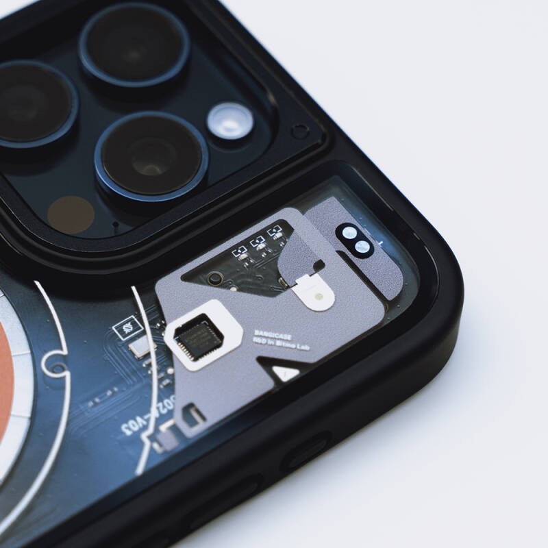 iPhone 14 Pro Max Kılıf Özelleştirilebilir 3 Fonksiyonlu Bluetooth Bağlantılı Bitmo Lab Bangcase Akıllı M-safe Kapak - 16