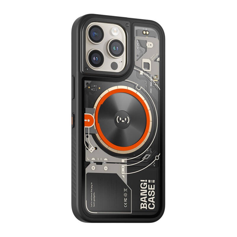 iPhone 15 Pro Max Kılıf Özelleştirilebilir 3 Fonksiyonlu Bluetooth Bağlantılı Bitmo Lab Bangcase Akıllı M-safe Kapak - 7