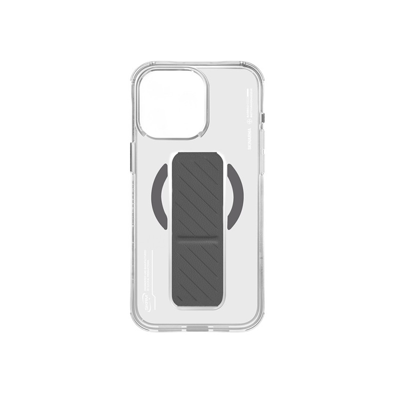 Apple iPhone 16 Pro Kılıf M-safe Şarj Özellikli Teknoloji Desenli Standlı Skinarma Axon Kapak - 12