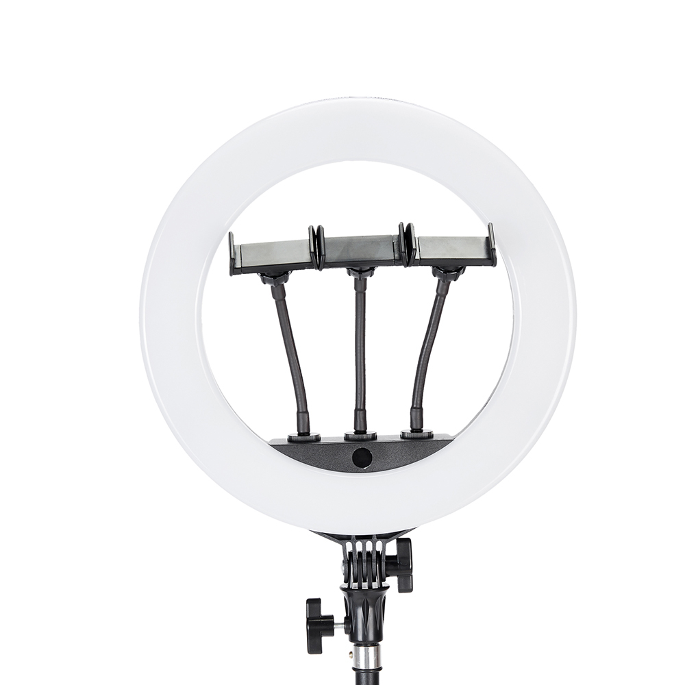 Jmary FM-14R Kumandalı 34cm Işıklı Telefon Tutucu Ring Light - Siyah