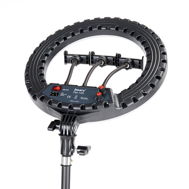 Jmary FM-14R Remote Control 34cm Lighted Phone Holder Ring Light - 17