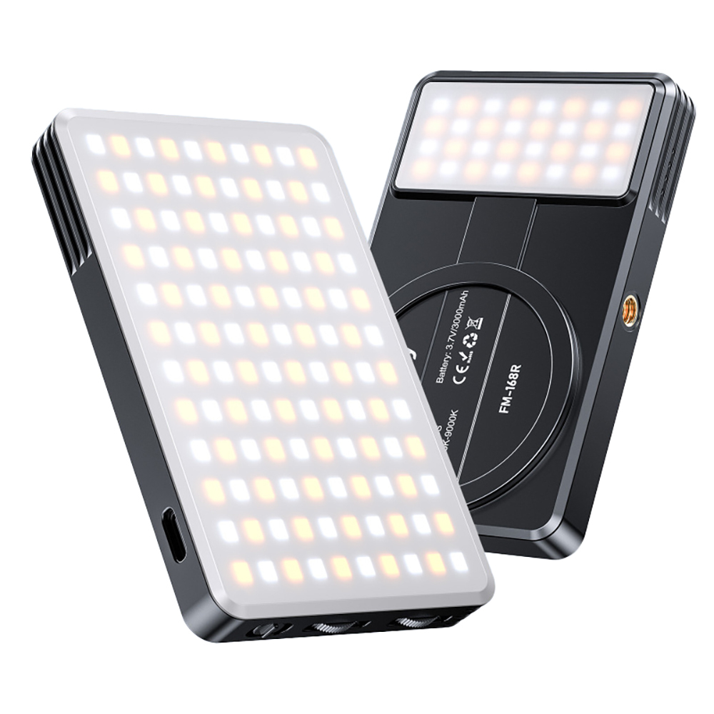 Jmary FM-168R Magnetik Dolgu Led Telefon Aydınlatma Işığı - Siyah