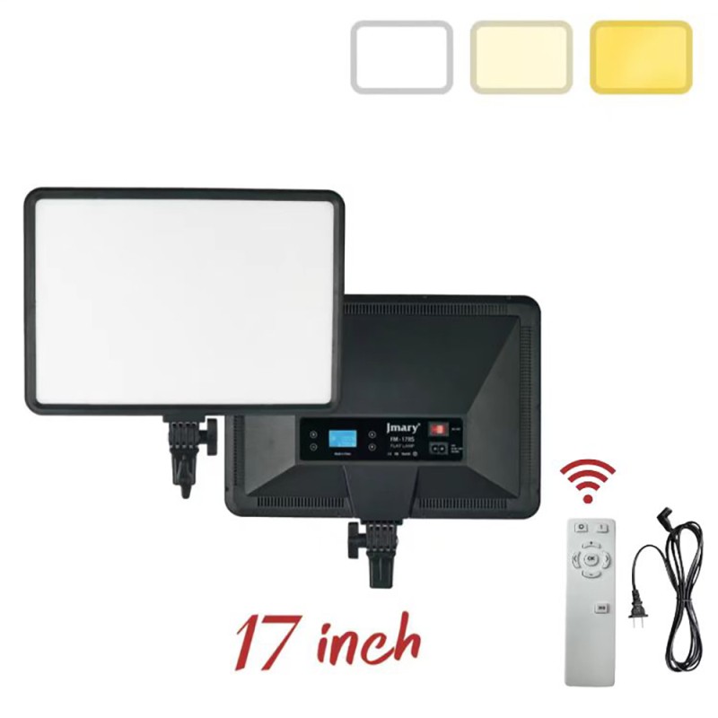 Jmary FM-17RS 17 inch LED Panel Video Light with Remote Control Digital Display - 4