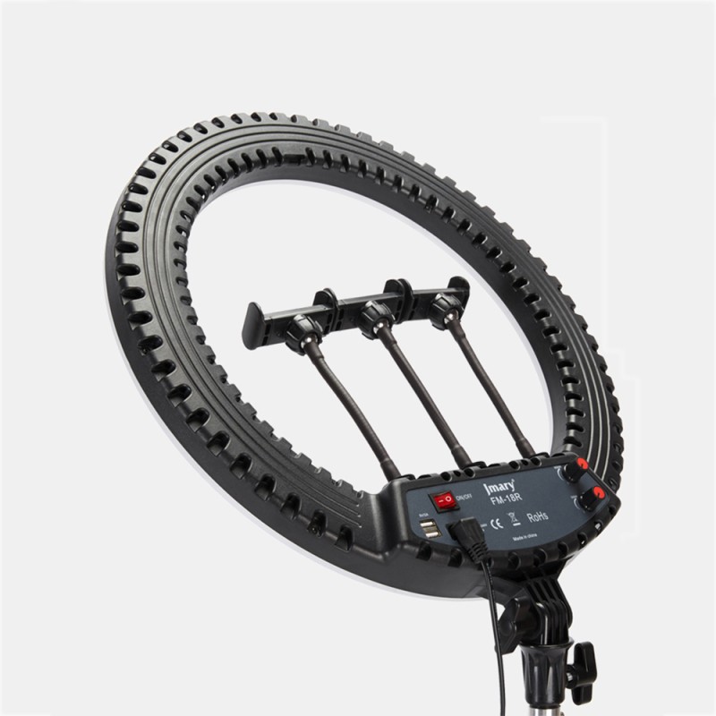 Jmary FM-18R Uzaktan Kumandalı 43cm Işıklı Telefon Tutucu Ring Light - 4