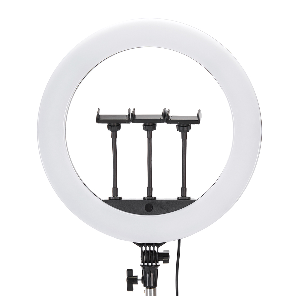 Jmary FM-18R Uzaktan Kumandalı 43cm Işıklı Telefon Tutucu Ring Light - Siyah
