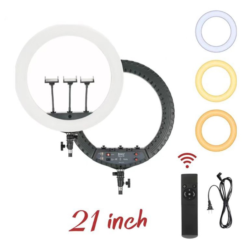 Jmary FM-21R Remote Control 52cm Lighted Phone Holder Ring Light - 7