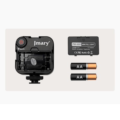Jmary FM-48R Mini Fill Light Phone-Camera Top Battery-Powered Lighting Light - 3