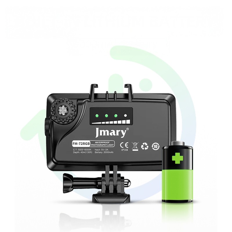 Jmary FM-72RGB IPX8 Certified RGB Underwater Camera Light - 4