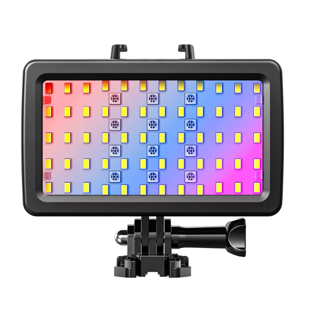 Jmary FM-72RGB IPX8 Sertifikalı RGB Su Altı Kamera Işığı - Siyah