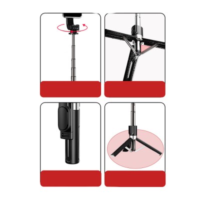 Jmary KT-219 360 Degree Rotating Wireless Control Tripod and Selfie Stick - 6