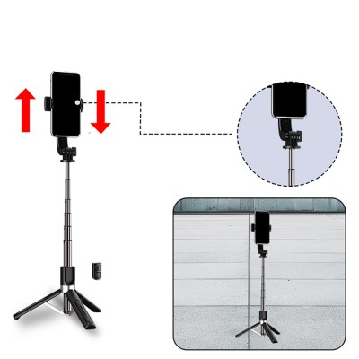 Jmary KT-219 360 Derece Dönebilen Kablosuz Kumandalı Tripod ve Selfie Çubuğu - 5