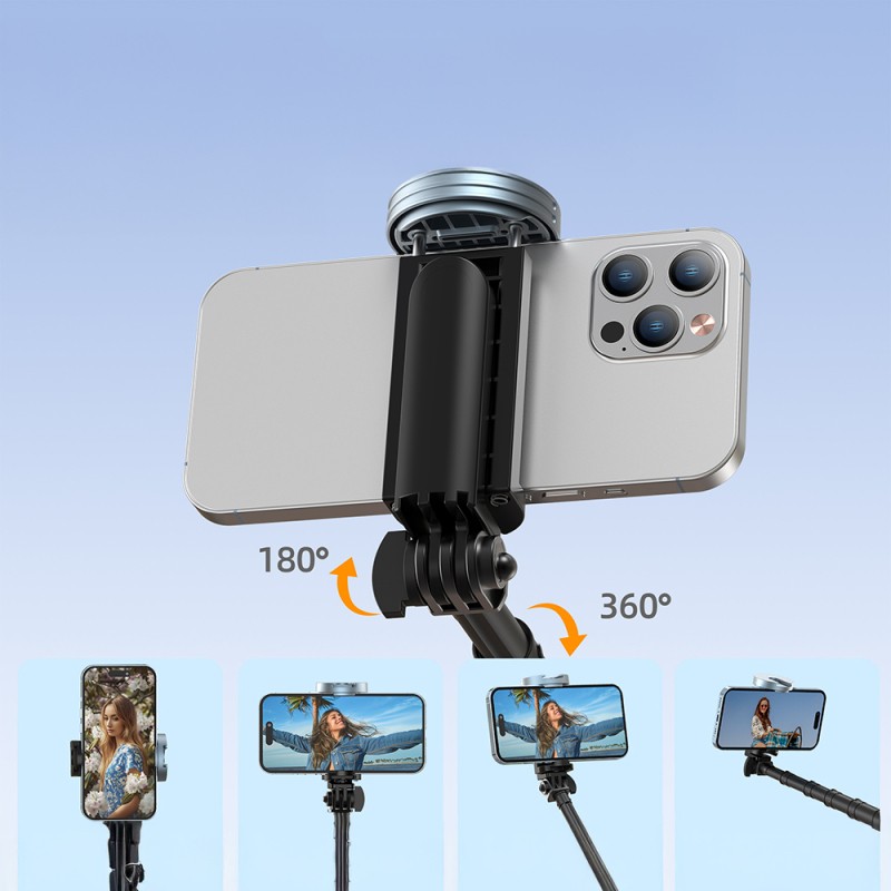 Jmary KT-259 360 Derece Dönebilen Kablosuz Kumandalı Tripod ve Selfie Çubuğu - 4