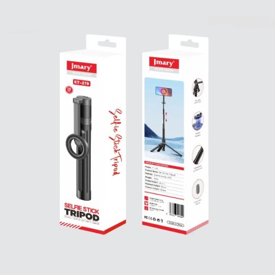 Jmary KT-279 Magnetic Wireless Remote Controlled Tripod and Selfie Stick - 3