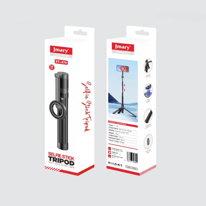 Jmary KT-279 Magnetic Wireless Remote Controlled Tripod and Selfie Stick - 3