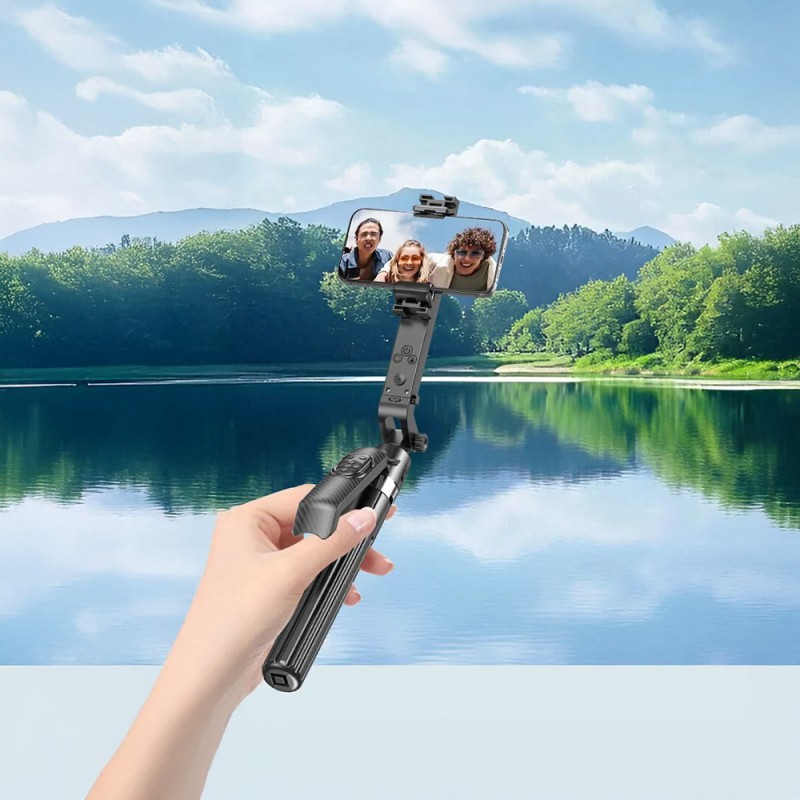 Jmary KT-299 360 Degree Rotating Wireless Remote Controlled Tripod and Selfie Stick - 4